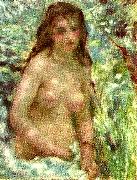 Pierre-Auguste Renoir naken flicka i solsken oil painting